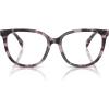imageCoach Womens Hc6260f Low Bridge Fit Square Prescription Eyewear FramesPurple TortoiseDemo Lens