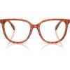 imageCoach Womens Hc6260u Universal Fit Square Prescription Eyewear FramesCaramel TortoiseDemo Lens