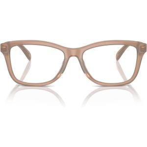 imageCOACH Womens Hc6231u Sculpted C Hardware Universal Fit Rectangular Prescription Eyewear FramesMilky Light BrownDemo Lens