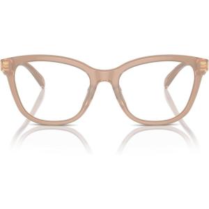 imageCOACH Womens Hc6232u Sculpted C Hardware Universal Fit Square Prescription Eyewear FramesMilky Light BrownDemo Lens