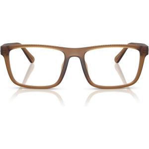 imageCoach Mens Hc6263u Universal Fit Rectangular Prescription Eyewear FramesMatte Transparent AmberDemo Lens