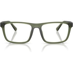 imageCoach Mens Hc6263u Universal Fit Rectangular Prescription Eyewear FramesMatte Transparent Army GreenDemo Lens