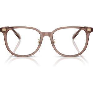 imageCoach Mens Hc6269d Square Prescription Eyewear FramesTransparent Light BrownDemo Lens
