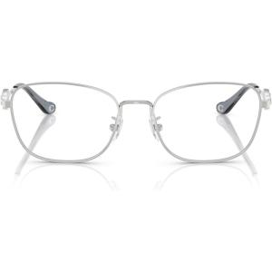 imageCoach Womens Hc5183 Square Prescription Eyewear FramesShiny SilverDemo Lens