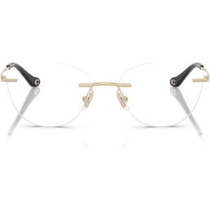 imageCoach Womens Hc5185 Cat Eye Prescription Eyewear FramesShiny Light GoldDemo Lens