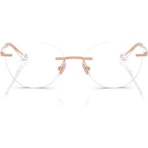imageCoach Womens Hc5185 Cat Eye Prescription Eyewear FramesShiny Rose GoldDemo Lens