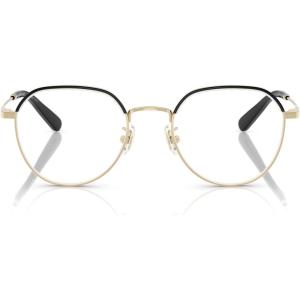 imageCoach Womens Hc5188td Round Prescription Eyewear FramesShiny Light GoldBlackDemo Lens