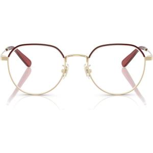 imageCoach Womens Hc5188td Round Prescription Eyewear FramesShiny Light GoldRubyDemo Lens