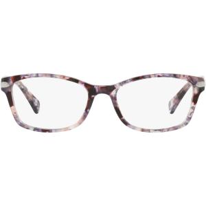 imageCoach Womens Hc6065 Rectangular Prescription Eyewear FramesPurple TortoiseDemo Lens