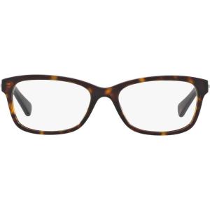 imageCoach Womens Hc6089 Rectangular Prescription Eyewear FramesDark TortoiseDemo Lens