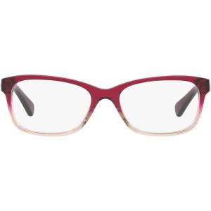imageCoach Womens Hc6089 Rectangular Prescription Eyewear FramesRed Beige GradientDemo Lens