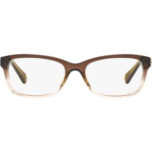 imageCoach Womens Hc6089 Rectangular Prescription Eyewear FramesTransparent Olive GradientDemo Lens