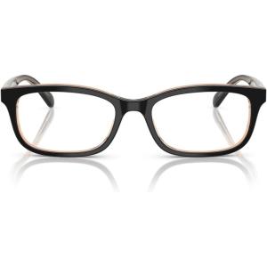 imageCoach Womens Hc6174 Rectangular Prescription Eyewear FramesBlackTransparent BlushDemo Lens
