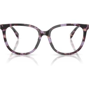 imageCoach Womens Hc6260f Low Bridge Fit Square Prescription Eyewear FramesPurple TortoiseDemo Lens