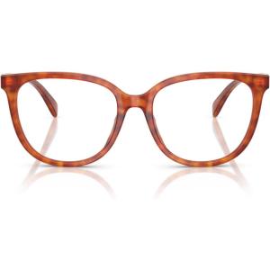 imageCoach Womens Hc6260u Universal Fit Square Prescription Eyewear FramesCaramel TortoiseDemo Lens