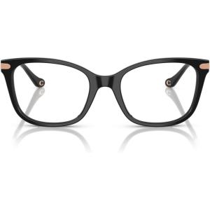 imageCoach Womens Hc6261bu Universal Fit Square Prescription Eyewear FramesBlackDemo Lens