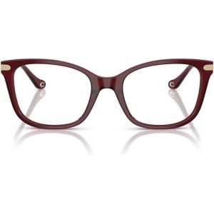 imageCoach Womens Hc6261bu Universal Fit Square Prescription Eyewear FramesMilky BurgundyDemo Lens