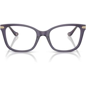 imageCoach Womens Hc6261bu Universal Fit Square Prescription Eyewear FramesMilky EggplantDemo Lens