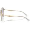 imageCOACH Womens Hc7168 Metal C Hardware Butterfly SunglassesShiny Light GoldGrey Photochromatic