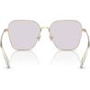 imageCOACH Womens Hc7168 Metal C Hardware Butterfly SunglassesShiny Light GoldGrey Photochromatic