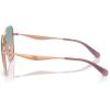 imageCOACH Womens Hc7168 Metal C Hardware Butterfly SunglassesShiny Rose GoldForest Grape Gradient