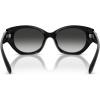 imageCOACH Womens Hc8407u Universal Fit Oval SunglassesBlackGrey Gradient