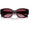 imageCOACH Womens Hc8407u Universal Fit Oval SunglassesMilky BurgundyBerry Gradient