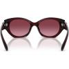 imageCOACH Womens Hc8407u Universal Fit Oval SunglassesMilky BurgundyBerry Gradient