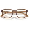 imageCoach Mens Hc6264u Universal Fit Square Prescription Eyewear FramesMatte Transparent AmberDemo Lens