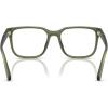 imageCoach Mens Hc6264u Universal Fit Square Prescription Eyewear FramesMatte Transparent Army GreenDemo Lens