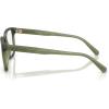 imageCoach Mens Hc6264u Universal Fit Square Prescription Eyewear FramesMatte Transparent Army GreenDemo Lens