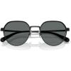 imageCoach Mens Hc7179 Round SunglassesSatin BlackGrey Solid Polarized