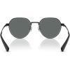 imageCoach Mens Hc7179 Round SunglassesSatin BlackGrey Solid Polarized