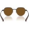 imageCoach Mens Hc7179 Round SunglassesSatin BrownBrown Solid Polarized
