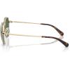 imageCoach Mens Hc7179 Round SunglassesShiny Light GoldGreen Solid
