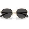 imageCoach Mens Hc7179 Round SunglassesShiny Light GoldGrey Solid