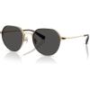 imageCoach Mens Hc7179 Round SunglassesShiny Light GoldGrey Solid