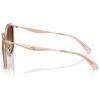 imageCoach Womens HC7170 Square Sunglasses Light GoldPinkBrown Gradient Polarized 56 mm