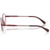 imageCoach Womens Hc5189td Oval Prescription Eyewear FramesSatin BurgundyDemo Lens
