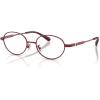 imageCoach Womens Hc5189td Oval Prescription Eyewear FramesSatin BurgundyDemo Lens