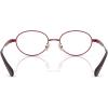 imageCoach Womens Hc5189td Oval Prescription Eyewear FramesSatin BurgundyDemo Lens