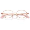imageCoach Womens Hc5189td Oval Prescription Eyewear FramesShiny Rose GoldDemo Lens