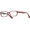 imageCoach Womens Hc6040 Brooklyn Rectangular Prescription Eyewear FramesPink TortoiseDemo Lens
