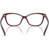 imageCoach Womens Hc6206u Universal Fit Cat Eye Prescription Eyewear FramesMilky BurgundyDemo Lens