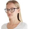 imageCoach Womens Hc6225u Universal Fit Square Prescription Eyewear FramesBlackTransparent BlushDemo Lens