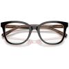 imageCoach Womens Hc6225u Universal Fit Square Prescription Eyewear FramesBlackTransparent BlushDemo Lens