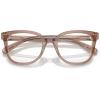 imageCoach Womens Hc6225u Universal Fit Square Prescription Eyewear FramesTransparent Brown GreyDemo Lens