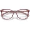 imageCoach Womens Hc6225u Universal Fit Square Prescription Eyewear FramesTransparent RoseBlushDemo Lens