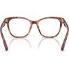 imageCoach Womens Hc6256u Universal Fit Square Prescription Eyewear FramesCaramel TortoiseDemo Lens