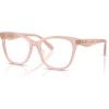 imageCoach Womens Hc6256u Universal Fit Square Prescription Eyewear FramesMilky PinkDemo Lens